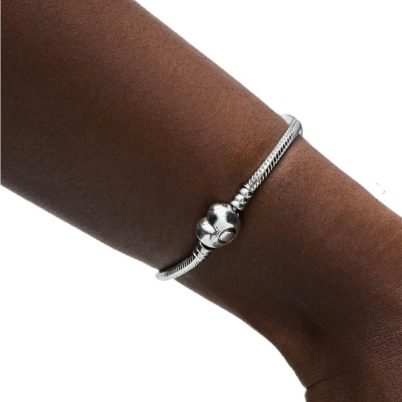 PANDORA Moments Heart & Snake Chain Bracelet/ Sterling Silver/NWT - Picture 8 of 10